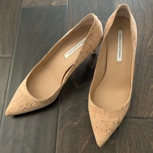 Diane Von Furstenberg Cork Heels Size 9